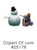 Snowman Clipart #25178 by KJ Pargeter