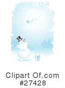 Snowman Clipart #27428 by KJ Pargeter