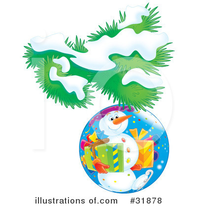 Royalty-Free (RF) Snowman Clipart Illustration by Alex Bannykh - Stock Sample #31878