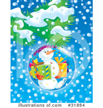 Royalty-Free (RF) Snowman Clipart Illustration by Alex Bannykh - Stock Sample #31884