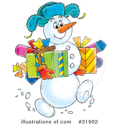 Royalty-Free (RF) Snowman Clipart Illustration by Alex Bannykh - Stock Sample #31902