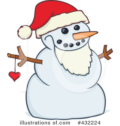 Royalty-Free (RF) Snowman Clipart Illustration by gnurf - Stock Sample #432224
