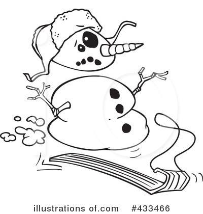 Royalty-Free (RF) Snowman Clipart Illustration by toonaday - Stock Sample #433466