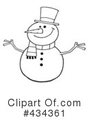 Snowman Clipart #434361 by Hit Toon