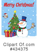 Snowman Clipart #434375 by Hit Toon