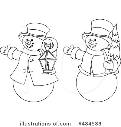 Snowman Clipart #434536 by Pushkin