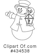 Snowman Clipart #434538 by Pushkin