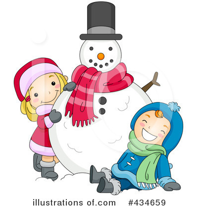 Royalty-Free (RF) Snowman Clipart Illustration by BNP Design Studio - Stock Sample #434659