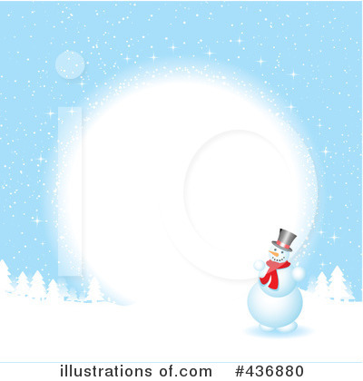 Royalty-Free (RF) Snowman Clipart Illustration by KJ Pargeter - Stock Sample #436880