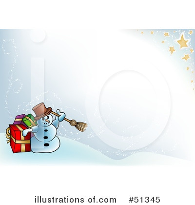 Royalty-Free (RF) Snowman Clipart Illustration by dero - Stock Sample #51345