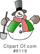 Snowman Clipart #6119 by djart