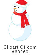 Snowman Clipart #63069 by Rosie Piter