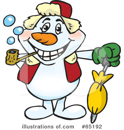 Royalty-Free (RF) Snowman Clipart Illustration by Dennis Holmes Designs - Stock Sample #65192
