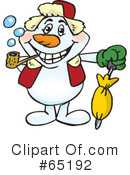 Snowman Clipart #65192 by Dennis Holmes Designs
