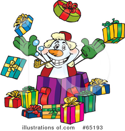 Royalty-Free (RF) Snowman Clipart Illustration by Dennis Holmes Designs - Stock Sample #65193