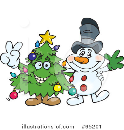 Snowman Clipart #65201 by Dennis Holmes Designs