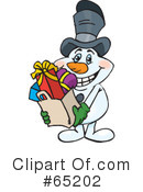Snowman Clipart #65202 by Dennis Holmes Designs