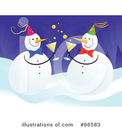Royalty-Free (RF) Snowman Clipart Illustration by Prawny - Stock Sample #66583