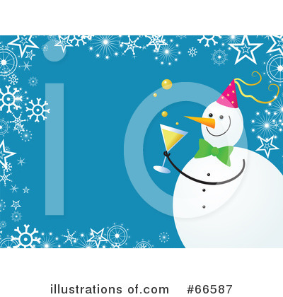 Royalty-Free (RF) Snowman Clipart Illustration by Prawny - Stock Sample #66587