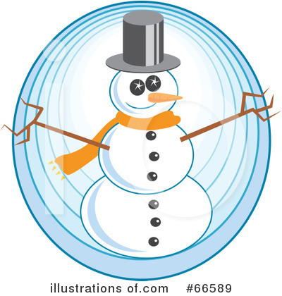 Royalty-Free (RF) Snowman Clipart Illustration by Prawny - Stock Sample #66589