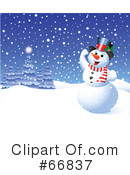 Snowman Clipart #66837 by Pushkin