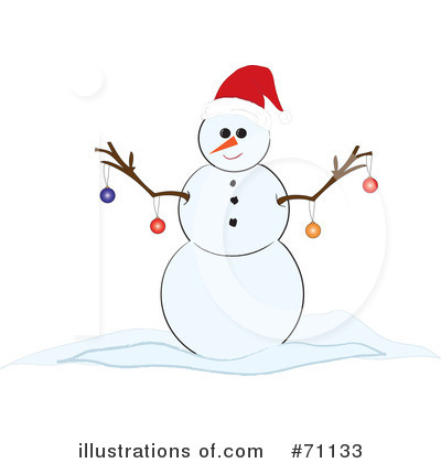 Royalty-Free (RF) Snowman Clipart Illustration by Pams Clipart - Stock Sample #71133