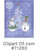 Snowman Clipart #71263 by Steve Klinkel