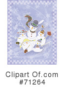 Snowman Clipart #71264 by Steve Klinkel