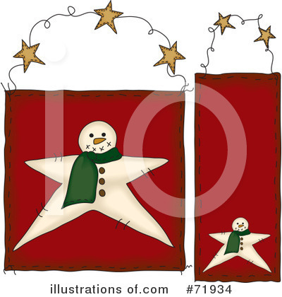 Royalty-Free (RF) Snowman Clipart Illustration by inkgraphics - Stock Sample #71934