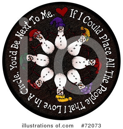 Royalty-Free (RF) Snowman Clipart Illustration by inkgraphics - Stock Sample #72073