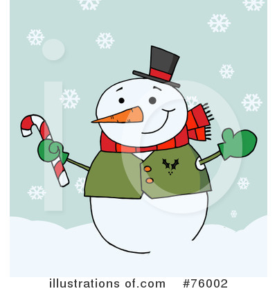 Royalty-Free (RF) Snowman Clipart Illustration by Hit Toon - Stock Sample #76002