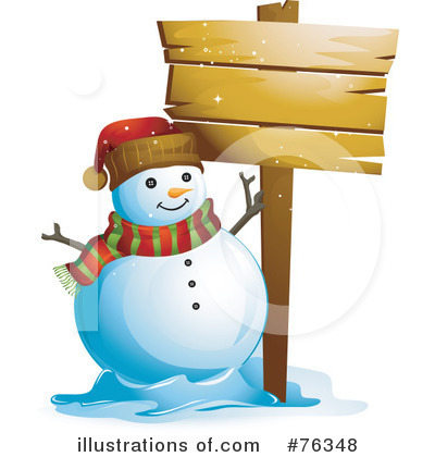 Royalty-Free (RF) Snowman Clipart Illustration by BNP Design Studio - Stock Sample #76348