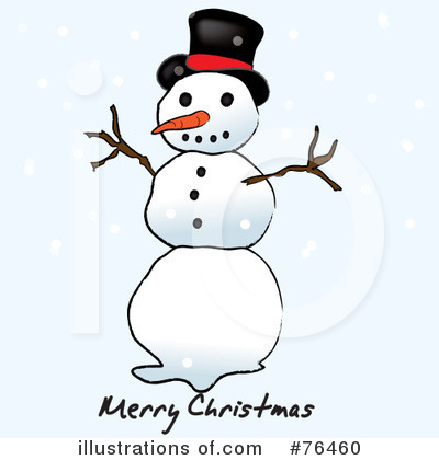 Royalty-Free (RF) Snowman Clipart Illustration by Pams Clipart - Stock Sample #76460