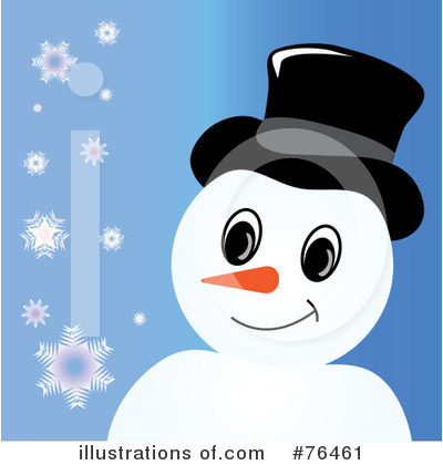 Royalty-Free (RF) Snowman Clipart Illustration by Pams Clipart - Stock Sample #76461
