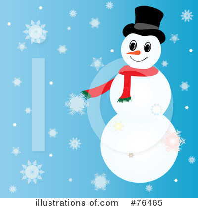 Royalty-Free (RF) Snowman Clipart Illustration by Pams Clipart - Stock Sample #76465