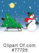 Snowman Clipart #77726 by Pams Clipart