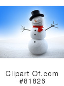 Snowman Clipart #81826 by Mopic