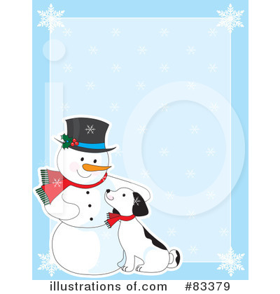 Royalty-Free (RF) Snowman Clipart Illustration by Maria Bell - Stock Sample #83379