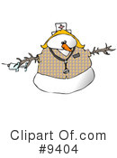 Snowman Clipart #9404 by djart