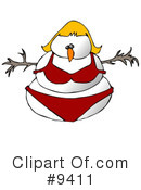 Snowman Clipart #9411 by djart