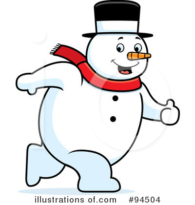 Royalty-Free (RF) Snowman Clipart Illustration by Cory Thoman - Stock Sample #94504