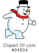 Snowman Clipart #94504 by Cory Thoman