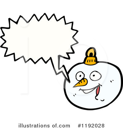 Royalty-Free (RF) Snowman Ornament Clipart Illustration by lineartestpilot - Stock Sample #1192028