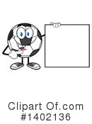 Soccer Ball Character Clipart #1402136 by Hit Toon