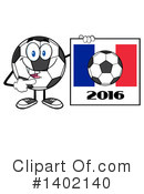 Soccer Ball Character Clipart #1402140 by Hit Toon