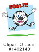 Soccer Ball Character Clipart #1402143 by Hit Toon