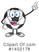 Soccer Ball Character Clipart #1402178 by Hit Toon
