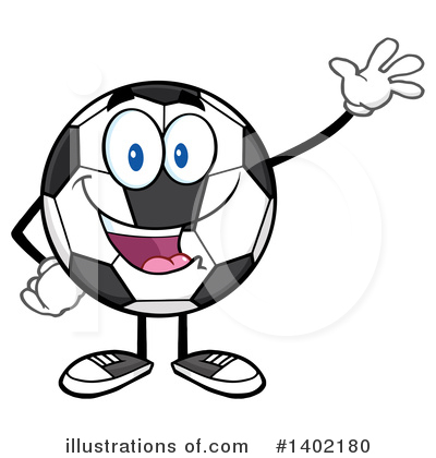 Soccer Ball Mascot Clipart #1402180 by Hit Toon