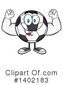 Soccer Ball Character Clipart #1402183 by Hit Toon