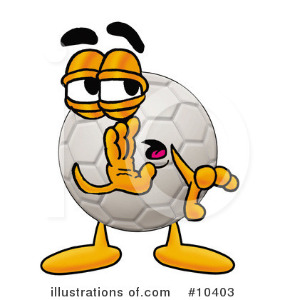 Royalty-Free (RF) Soccer Ball Clipart Illustration by Mascot Junction - Stock Sample #10403